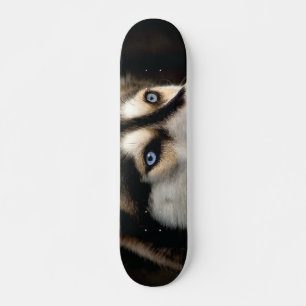 Skateboard Hermoso Cojín decorativo Husky