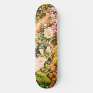 Skateboard Hermoso cuadro floral de petunias vintage