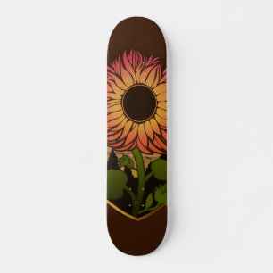 Skateboard Hermoso girasol