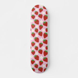 Skateboard Hermoso patrón de fresas de verano