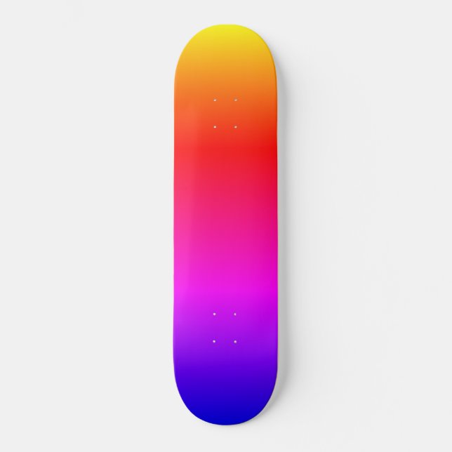 Skateboard Hermosos colores arcoiris (Anverso)