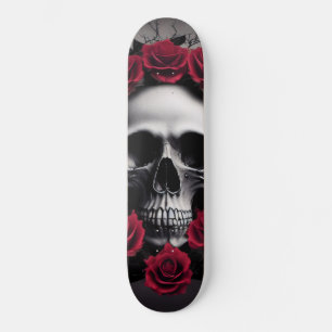 Skateboard Hermosos Rosas góticos y oscuros crían Sigil