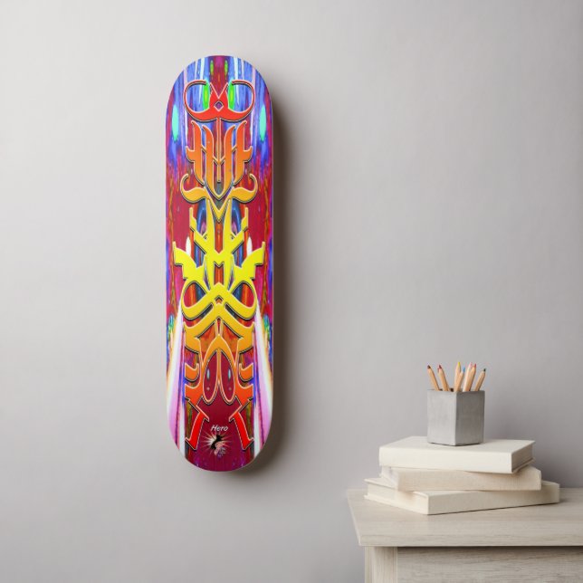 Skateboard Héroe g-cat Pro (Arte de la pared)