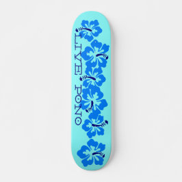 Skateboard Hibisco hawaiano "Pono vivo" Rad retro