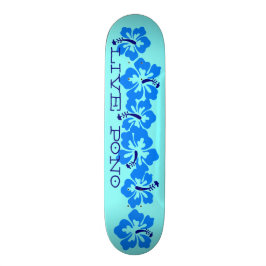 Skateboard Hibisco hawaiano "Pono vivo" Rad retro