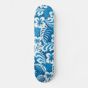 Skateboard Hibiscus abstract floral