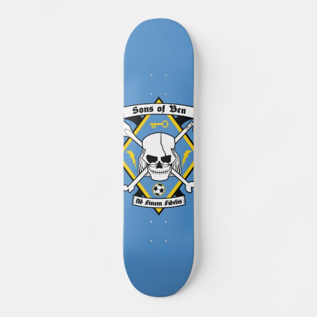 Skateboard Hijos de Ben - cubierta del patín (Anverso)