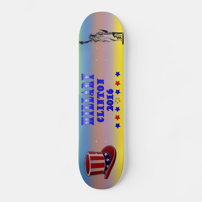 Skateboard Hillary Clinton 2016 (Anverso)
