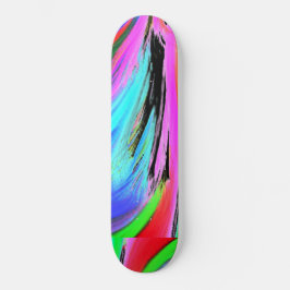 Skateboard Hippy Color Wave