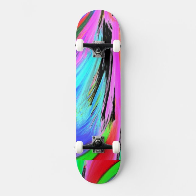 Skateboard Hippy Color Wave (Anverso)