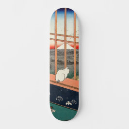 Skateboard Hiroshige Utagawa - Campos de arroz de Asakusa