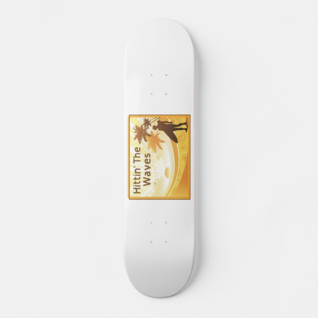 Skateboard Hittin la persona que practica surf de las ondas (Anverso)