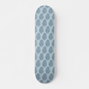 Skateboard Hoja de Palma Azul Claro