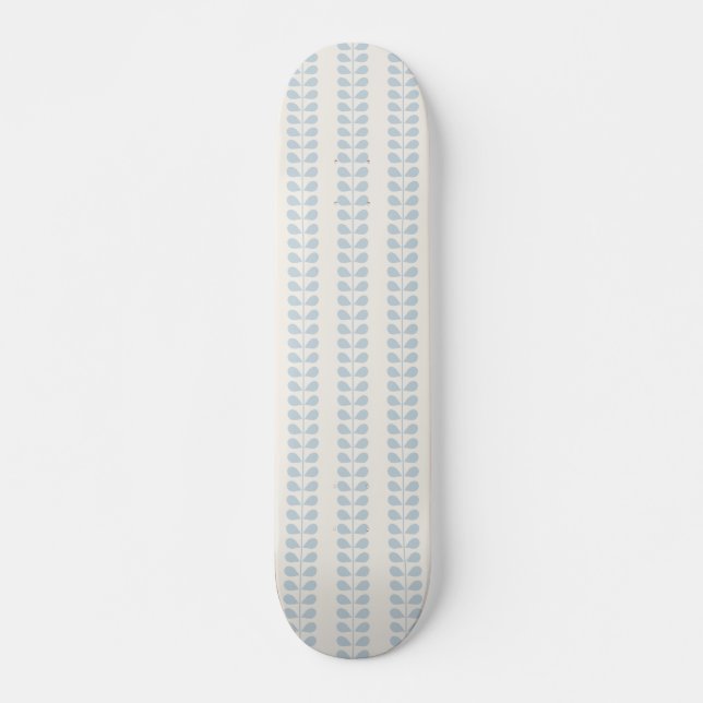 Skateboard Hoja de raya azul claro (Anverso )
