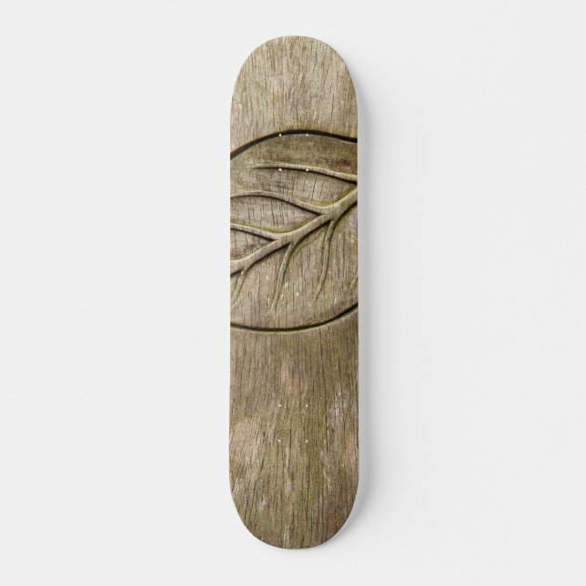 Skateboard Hoja grabada (Anverso )