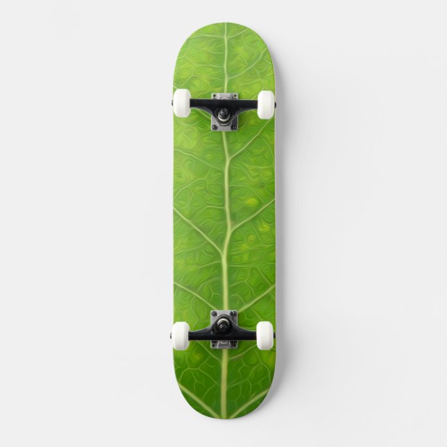 Skateboard Hoja verde de lápiz #11 (Anverso)