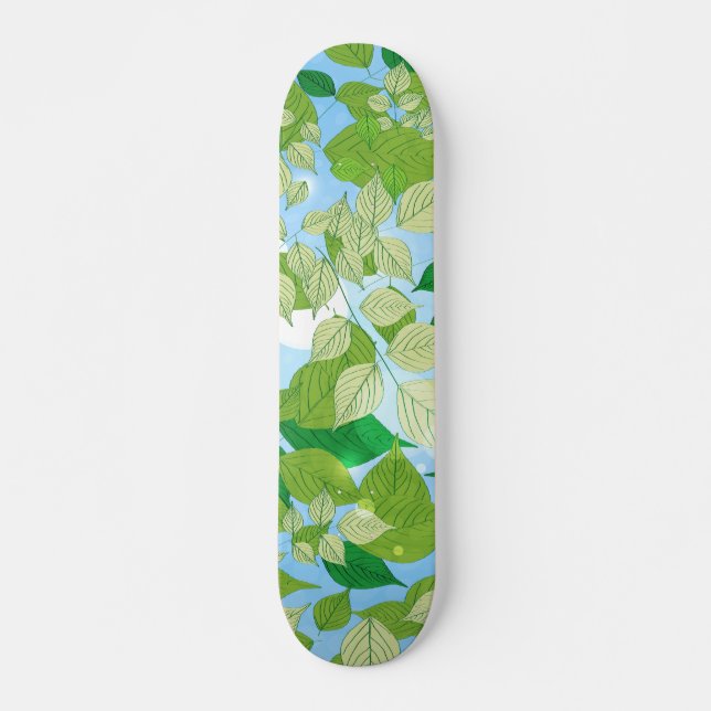 Skateboard Hojas (Anverso )