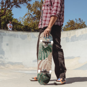 Skateboard Hojas de la selva tropical Monstera 2