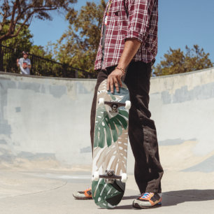 Skateboard Hojas de la selva tropical Monstera 3