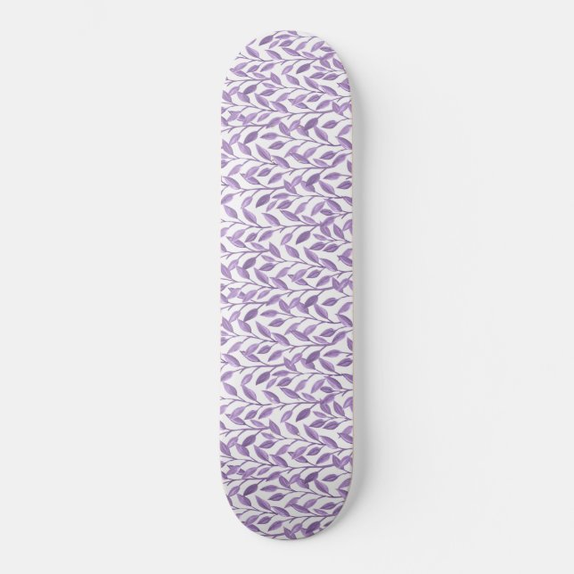 Skateboard Hojas de lavanda (Anverso)