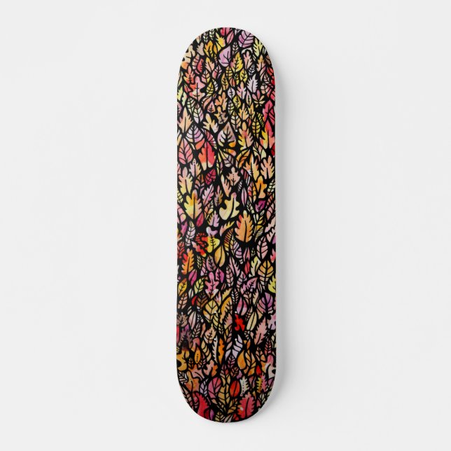 Skateboard Hojas de Otoño (Anverso )