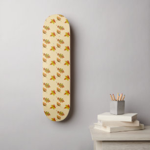 Skateboard Hojas de roble acogedoras de arce de otoño