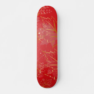 Skateboard Hojas doradas 6