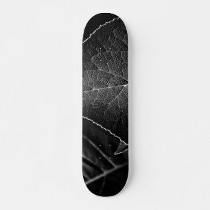Skateboard hojas siendo
