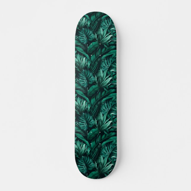Skateboard Hojas tropicales (Anverso )