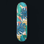 Skateboard Hojas tropicales exóticas<br><div class="desc">Hojas tropicales exóticas</div>