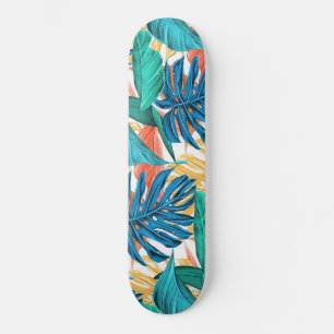 Skateboard Hojas tropicales exóticas