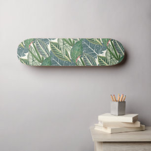 Skateboard Hojas tropicales verdes