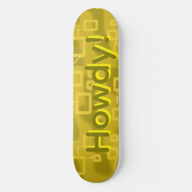 Skateboard Hola Geométrico  (Anverso)