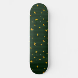 Skateboard Holiday Green Yellow Stripe Star Christmas 