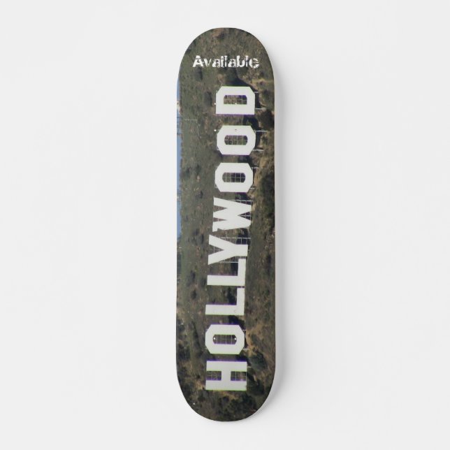 Skateboard "Hollywood disponible agujereó " (Anverso )