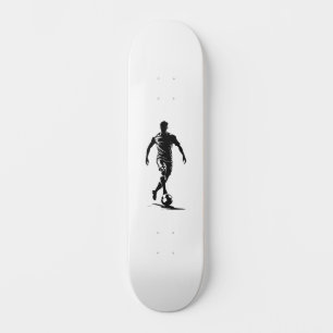 Skateboard Hombre de fútbol con balón