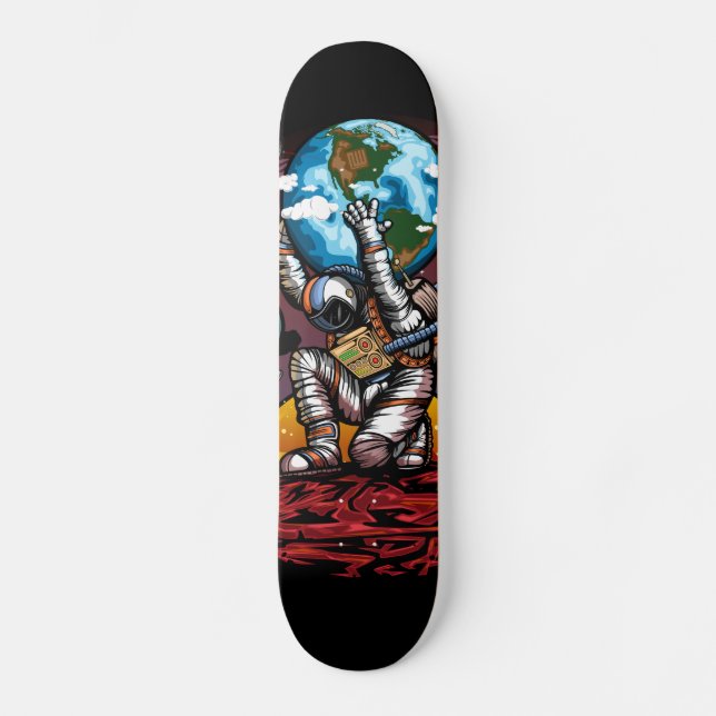 Skateboard Hombre del espacio de Atlas (Anverso)