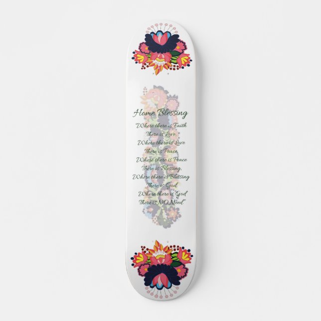 Skateboard Home Blessing Board (Anverso )