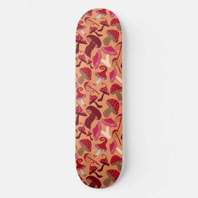 Skateboard Hongos Cute (Anverso)