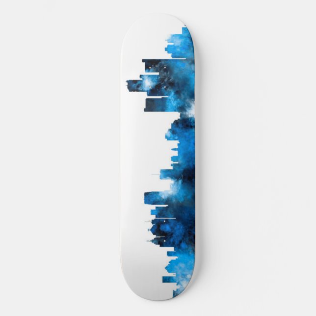 Skateboard Horizonte de Detroit Michigan (Anverso)