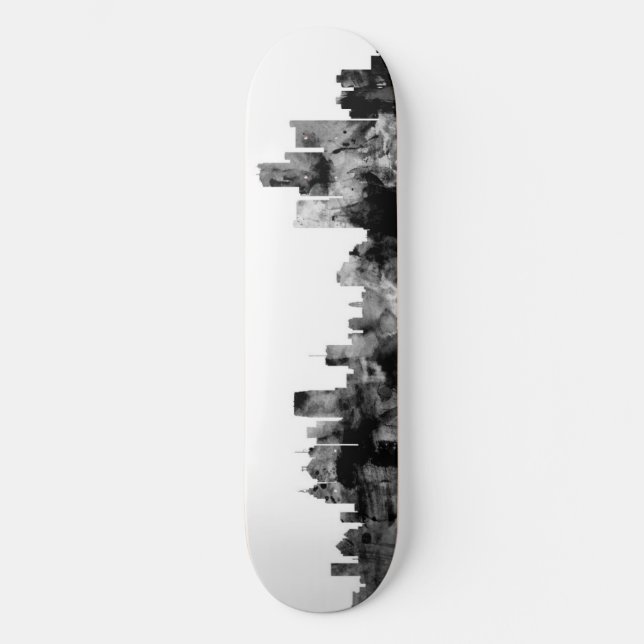 Skateboard Horizonte de Detroit Michigan (Anverso)