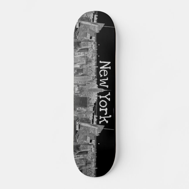 Skateboard Horizonte de Nueva York (Anverso)