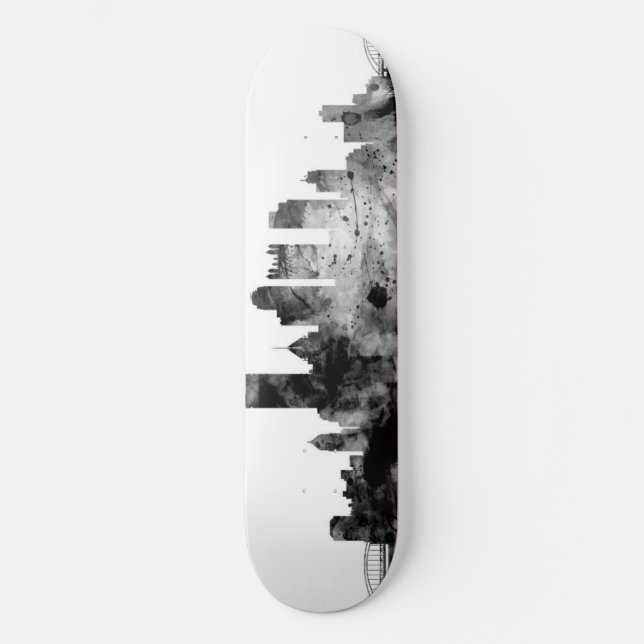 Skateboard Horizonte de Pittsburgh Pennsylvania (Anverso)