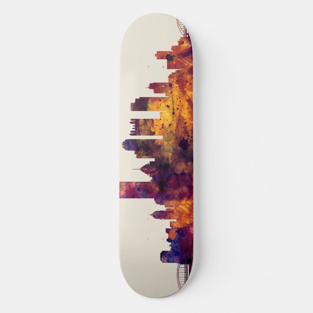 Skateboard Horizonte de Pittsburgh Pennsylvania (Anverso)