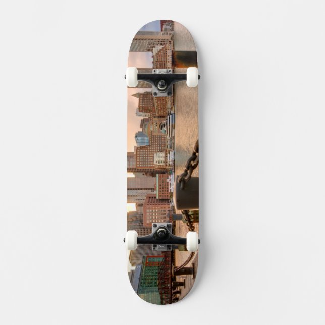 Skateboard Horizonte del distrito financiero de Boston (Anverso)
