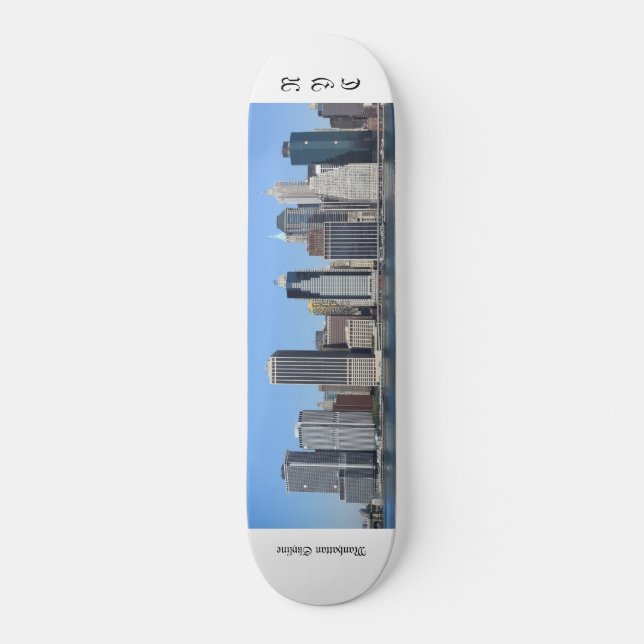 Skateboard Horizonte del Lower Manhattan, New York City (Anverso)