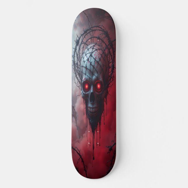 Skateboard Horror Aesthetic Skull (Anverso)