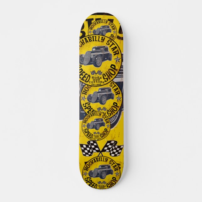Skateboard Hot Rods Speed shop (Anverso )