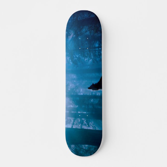 Skateboard Howling Wolf en Wilderness (Anverso )