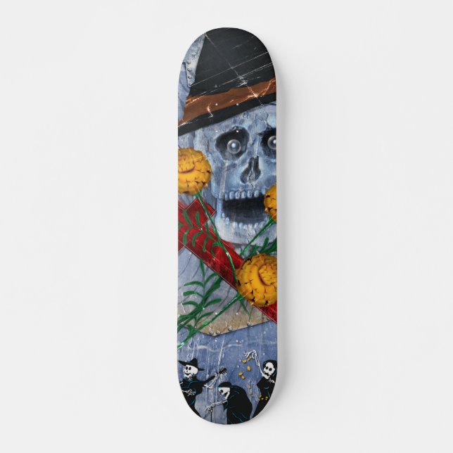 Skateboard Hueso Deck™ - Muertos y maravillas (Anverso )